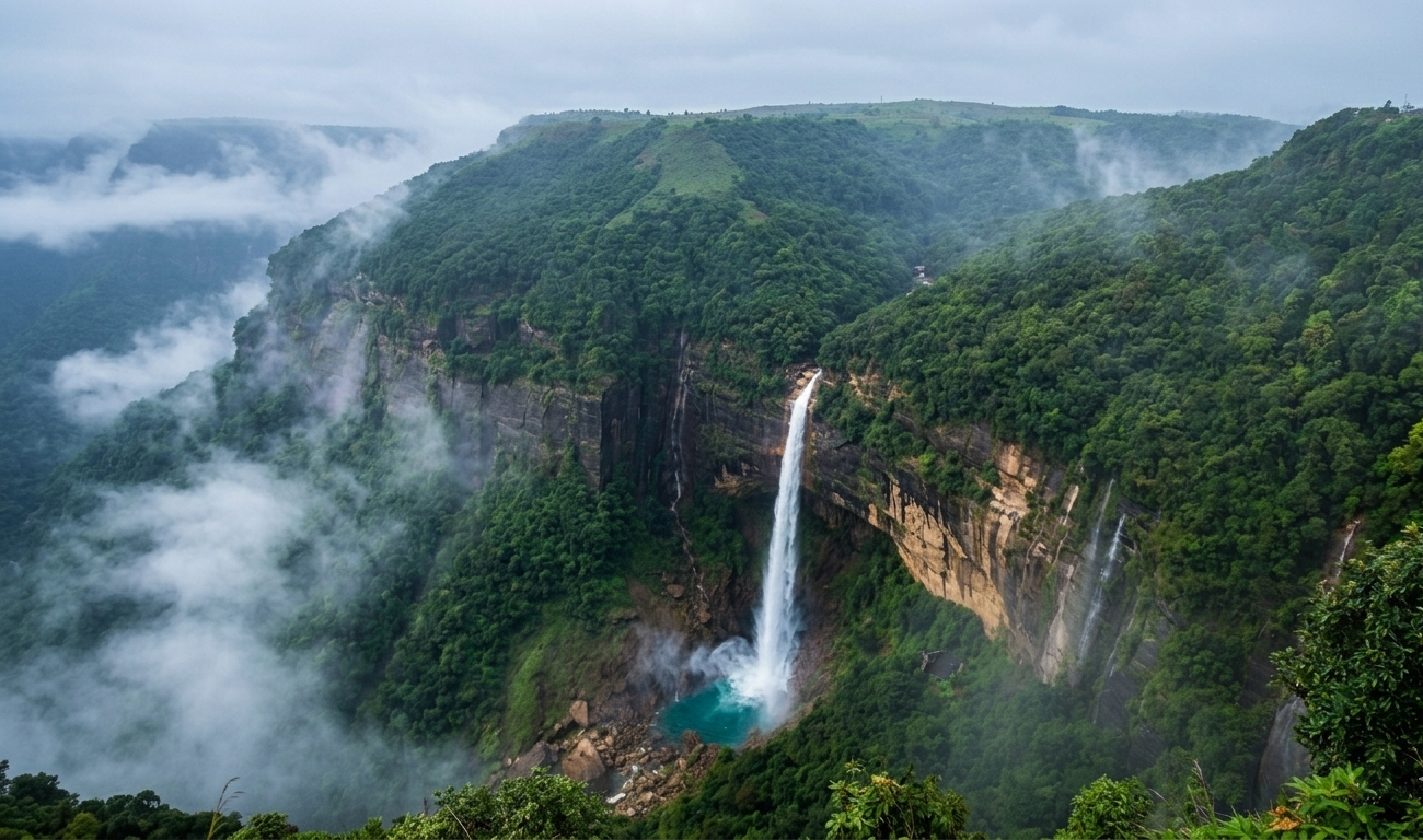 Nohkalikai Falls